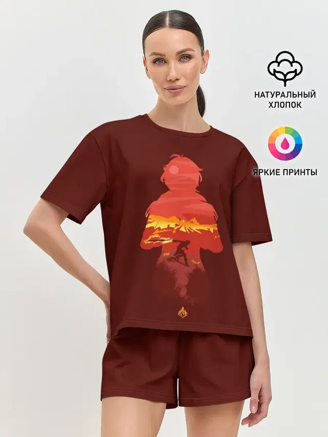 Женская пижама с шортами