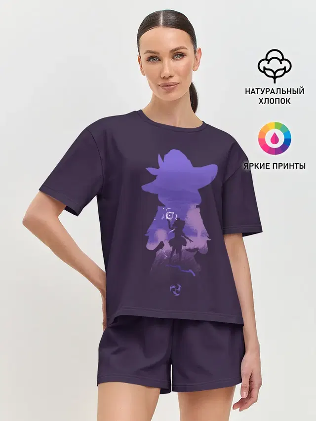 Женская пижама с шортами