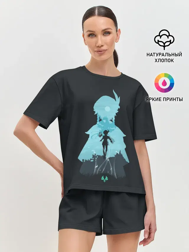 Женская пижама с шортами