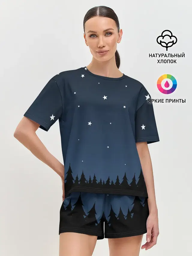 Женская пижама с шортами