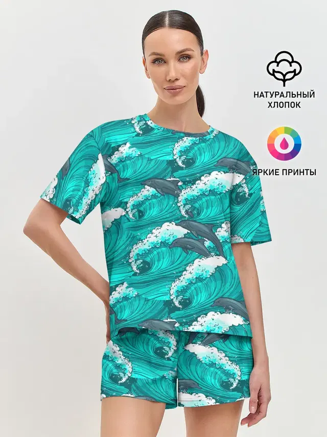 Женская пижама с шортами