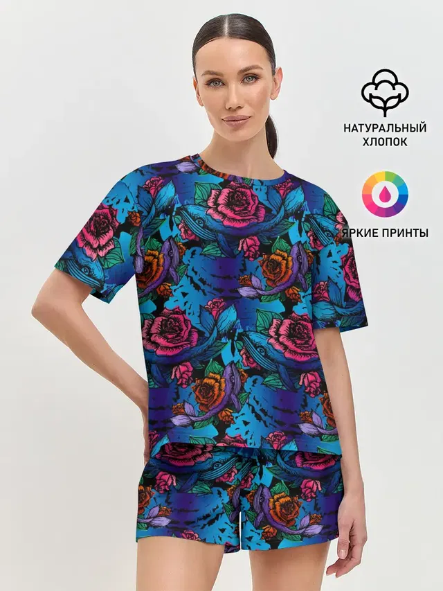 Женская пижама с шортами