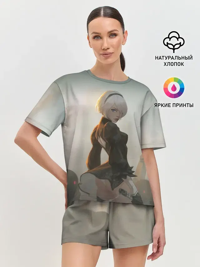 Женская пижама с шортами