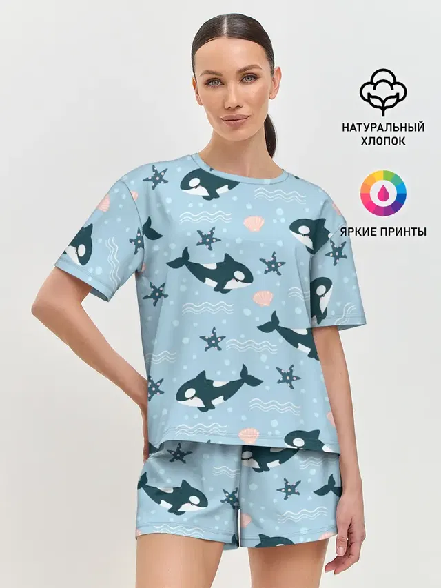 Женская пижама с шортами