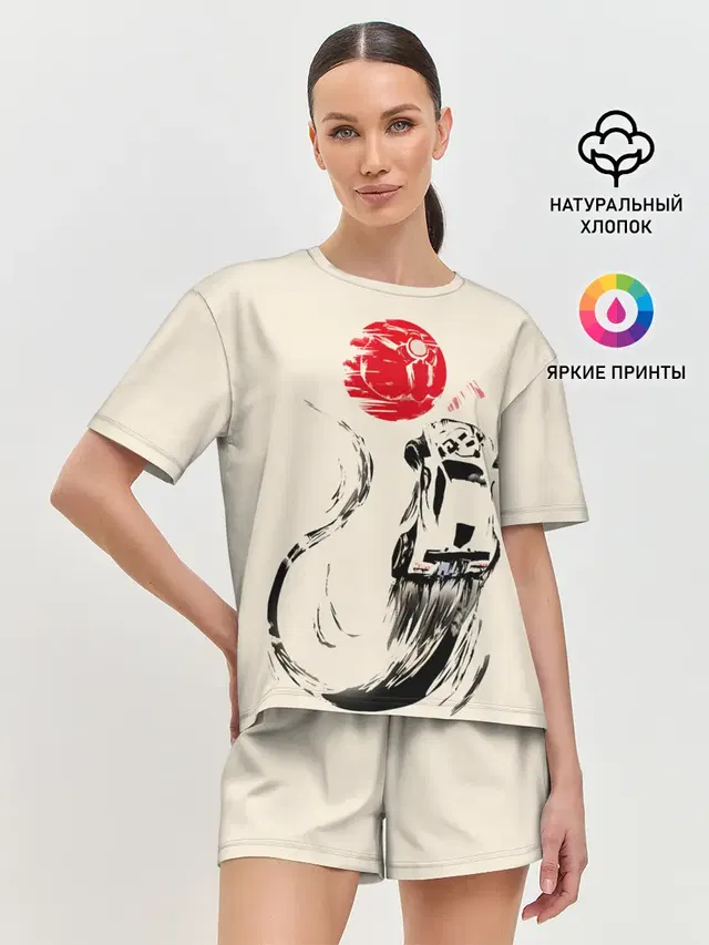 Женская пижама с шортами