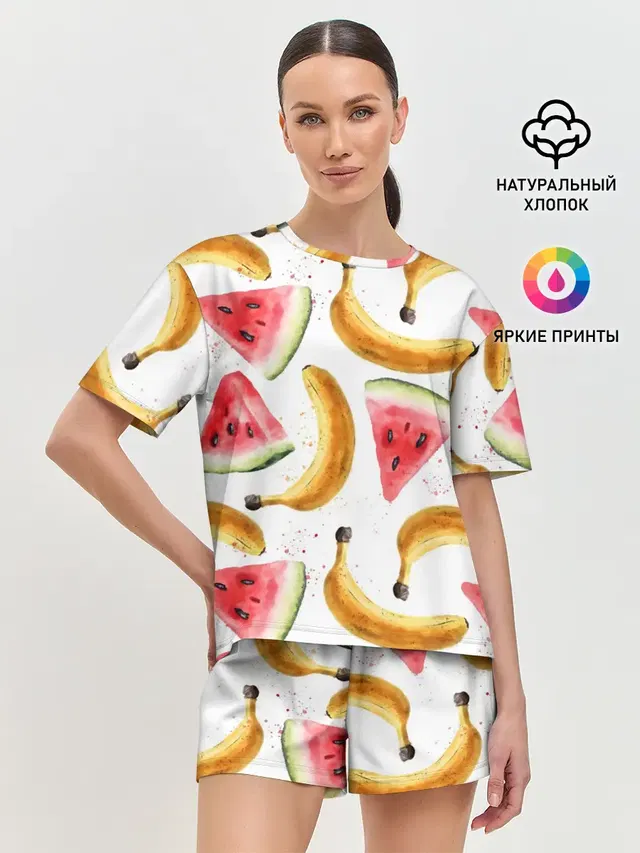 Женская пижама с шортами