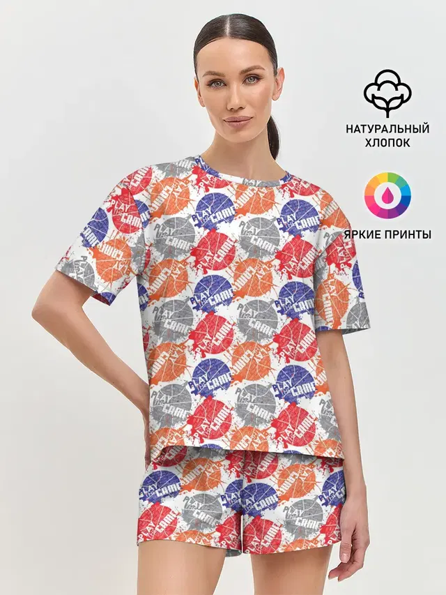 Женская пижама с шортами