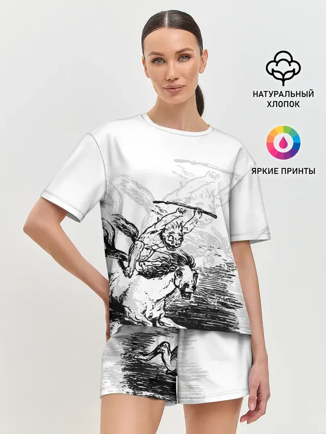 Женская пижама с шортами