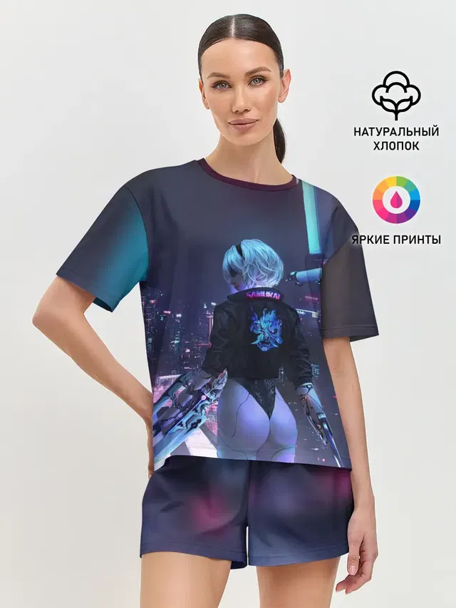 Женская пижама с шортами