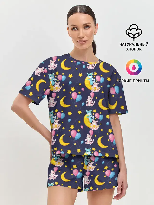 Женская пижама с шортами