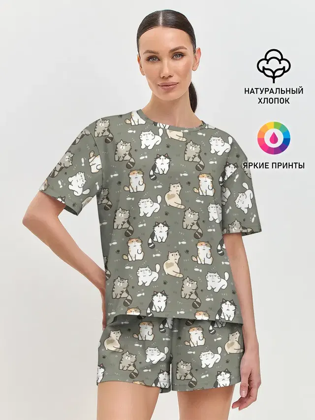 Женская пижама с шортами