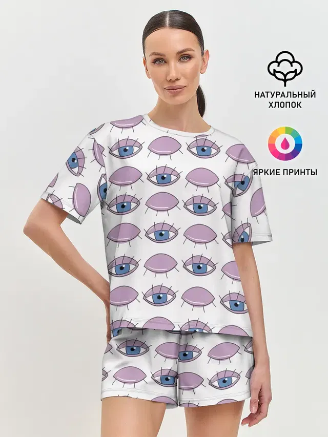 Женская пижама с шортами