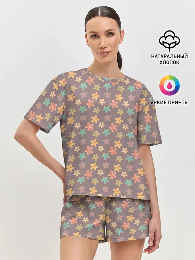 Женская пижама с шортами