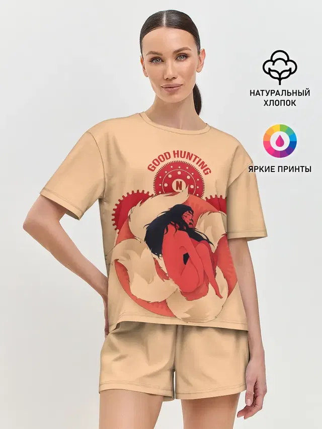 Женская пижама с шортами