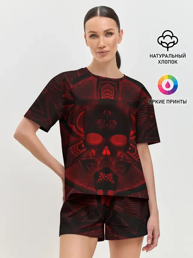Женская пижама с шортами