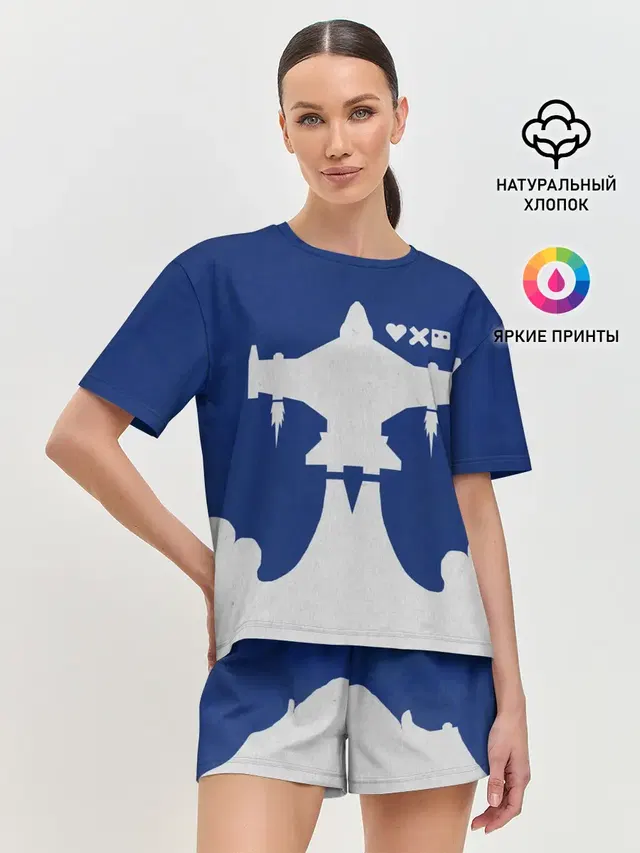 Женская пижама с шортами