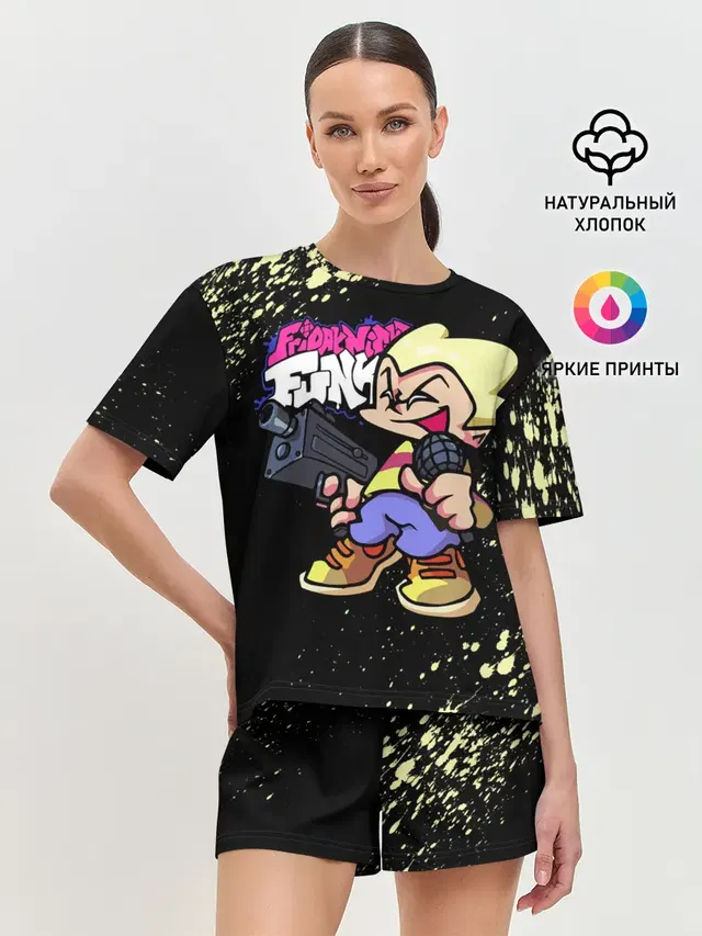 Женская пижама с шортами