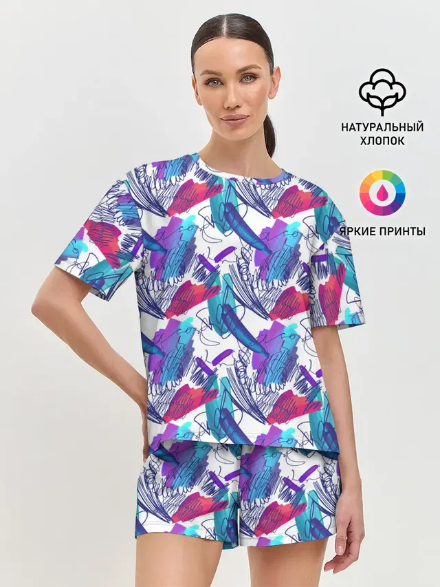 Женская пижама с шортами