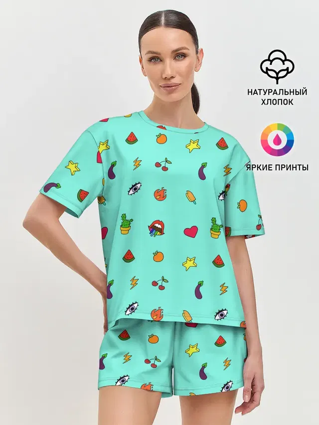 Женская пижама с шортами