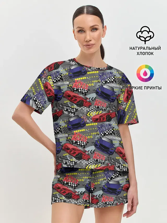 Женская пижама с шортами