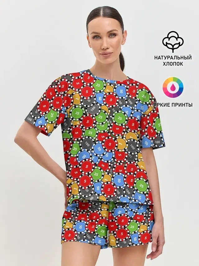 Женская пижама с шортами
