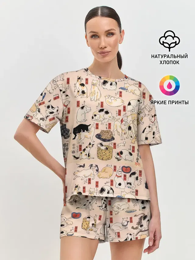 Женская пижама с шортами