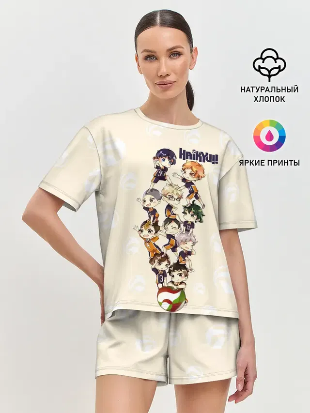 Женская пижама с шортами