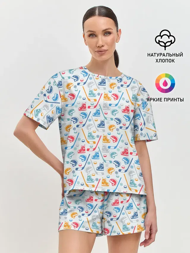 Женская пижама с шортами