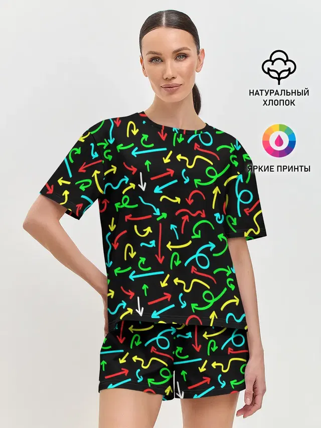 Женская пижама с шортами