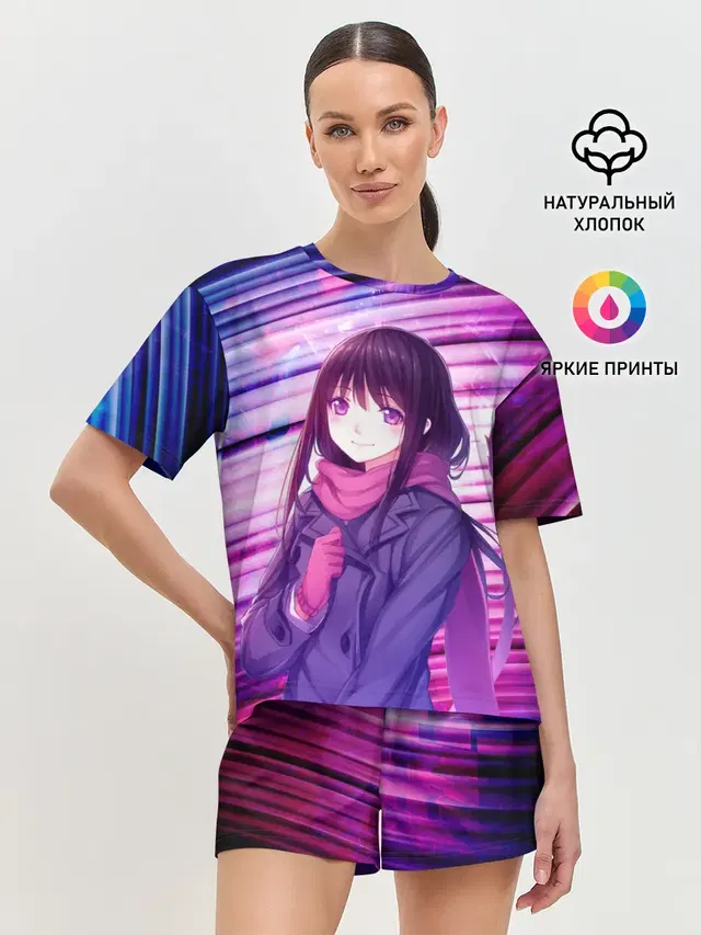Женская пижама с шортами