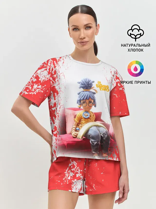 Женская пижама с шортами