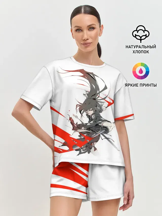 Женская пижама с шортами