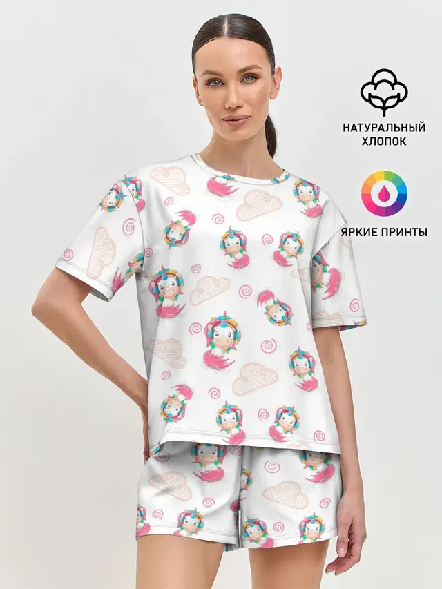 Женская пижама с шортами