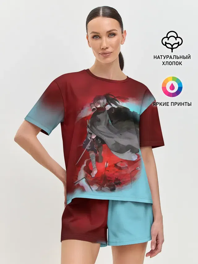 Женская пижама с шортами