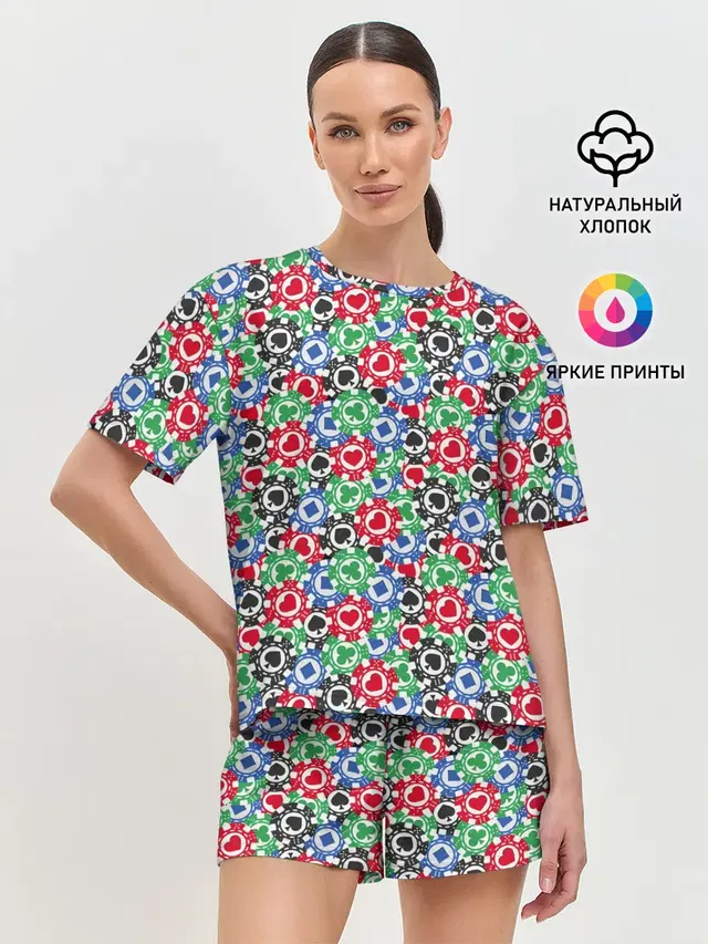 Женская пижама с шортами