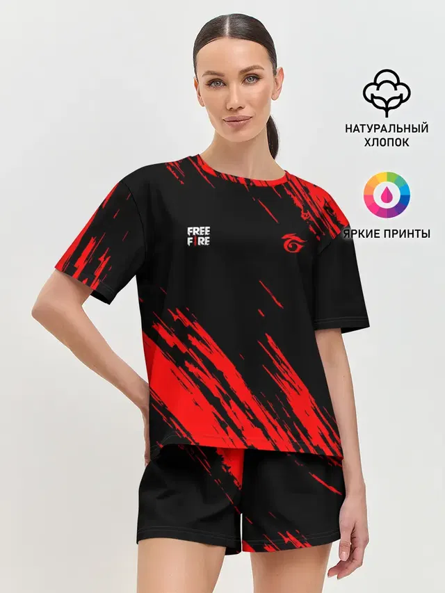 Женская пижама с шортами