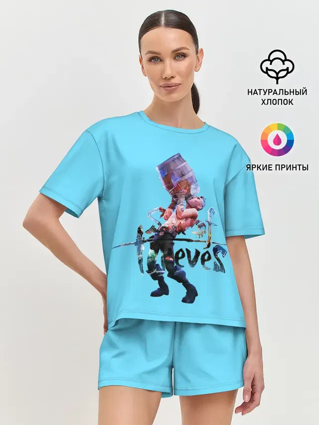 Женская пижама с шортами
