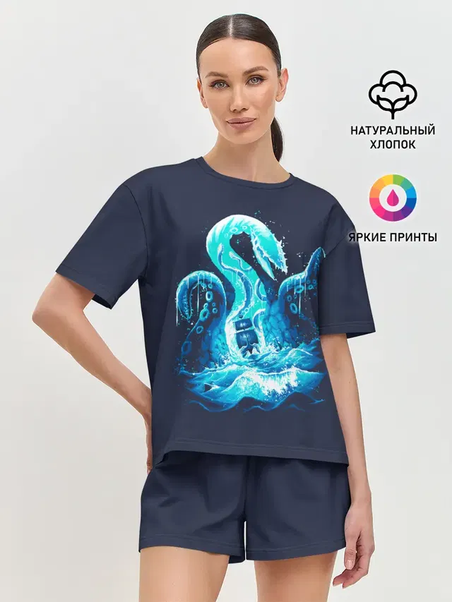 Женская пижама с шортами