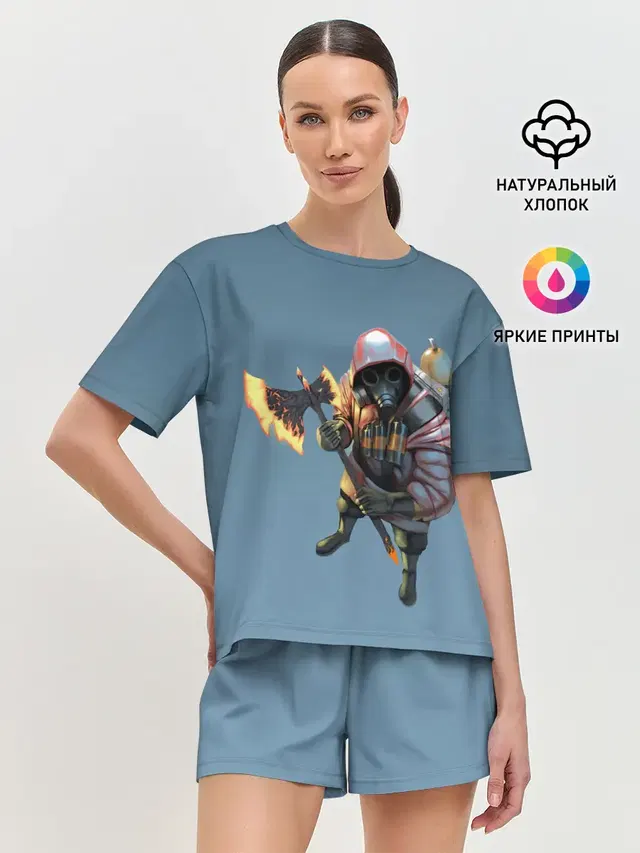 Женская пижама с шортами