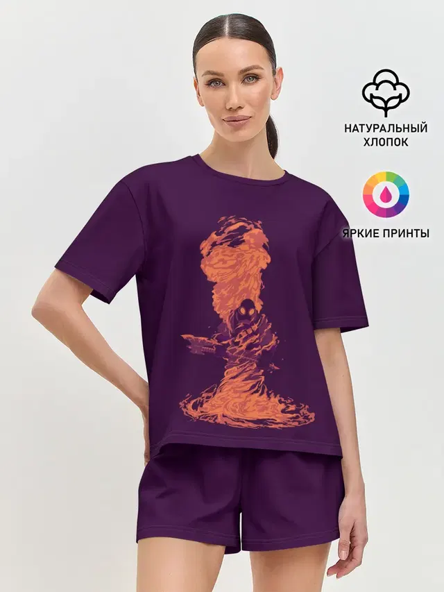 Женская пижама с шортами