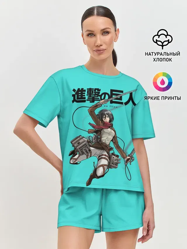 Женская пижама с шортами