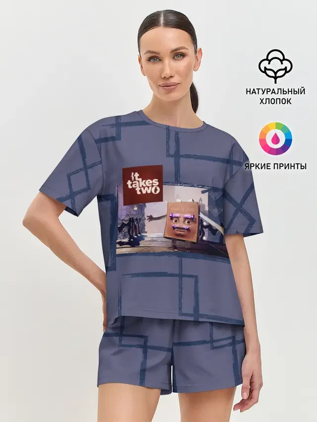 Женская пижама с шортами