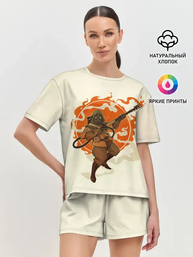 Женская пижама с шортами