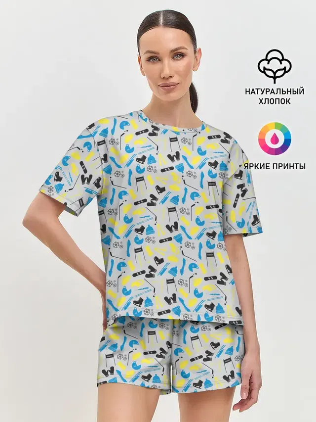 Женская пижама с шортами