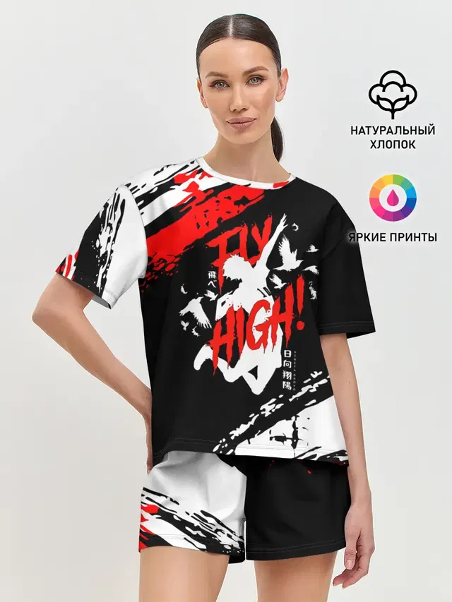 Женская пижама с шортами