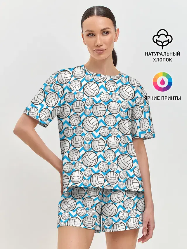 Женская пижама с шортами