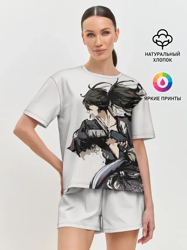 Женская пижама с шортами