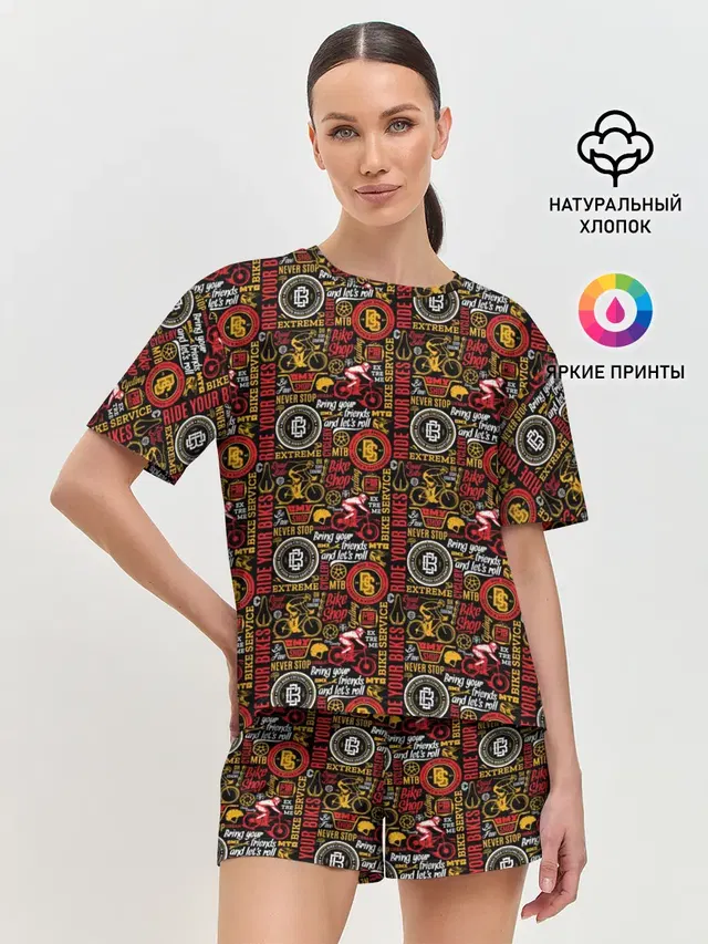 Женская пижама с шортами