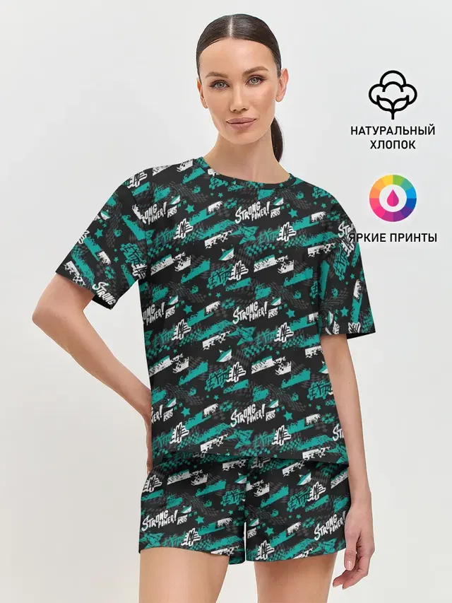 Женская пижама с шортами