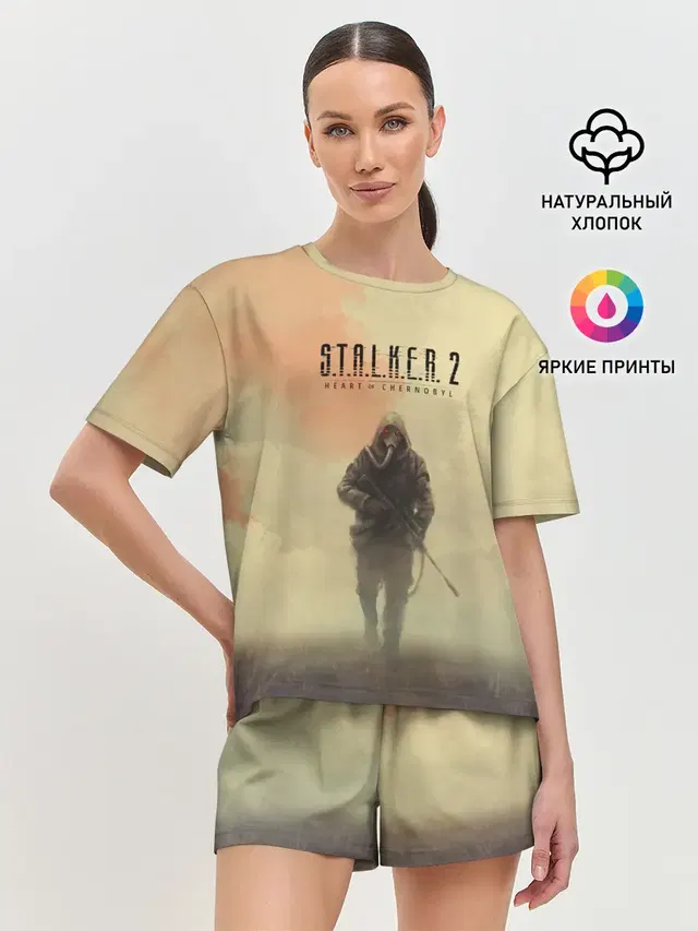 Женская пижама с шортами